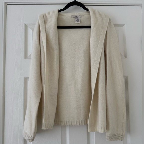 Free People Angora Wool Hooded Cardigan medium - Picture 2 of 6